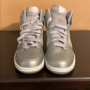 WMNS Nike Dunk High Silver SZ 8.5!